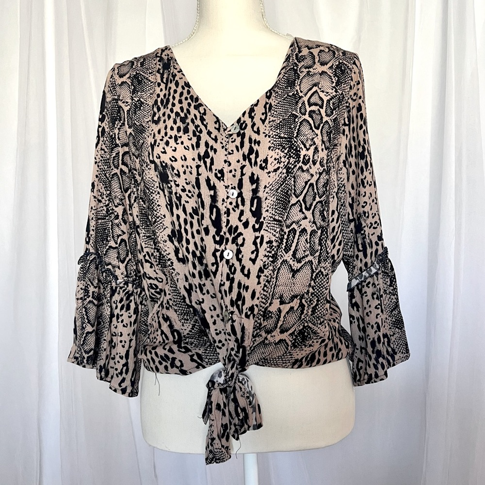 ⭐️The Cove | Snake Print Top | Size M⭐️